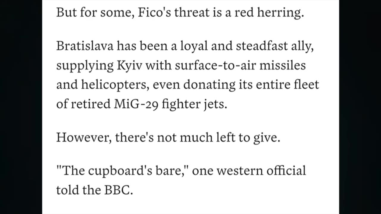Stoltenberg surprises Elensky. NYT, offensive stalemate. BBC simps for Trudeau. EU Fico fear. U/1