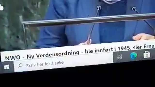 Erna Solberg is New World Order