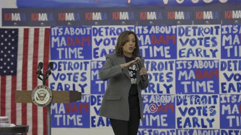 Kamala Harris Campaigns in Detroit on First Day of Early In-Person Voting in the City