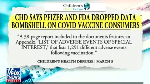 Fox News - 1,291 Different events following vaccination
