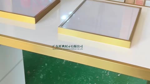 High-end cosmetics display counter makeup display table manufacturing