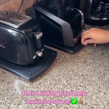 Coffee Maker Handy Caddy Sliding Tray Stand Kitchen Accessories