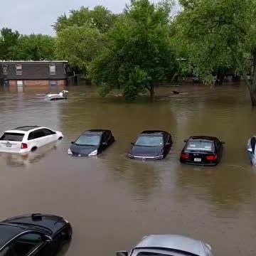 Flooding in Hazelwood MO where over 8 inches of rain has fallen