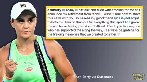 Ash Barty RETIRES from Tennis