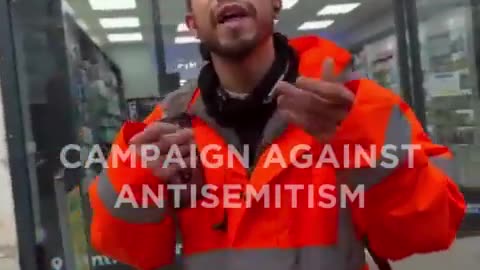A young woman pleads with a male who vandalized flyers of missing civilians