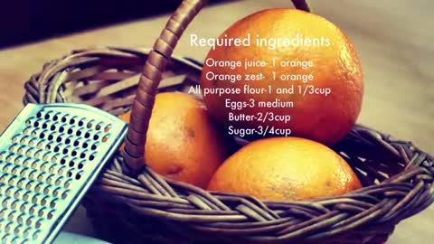 Fresh orange cake recipe | How to make fresh fruit cake | Zesty orange cake
