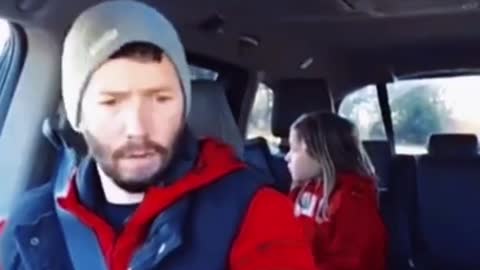 Father surprised to hear daughter sing for the first time