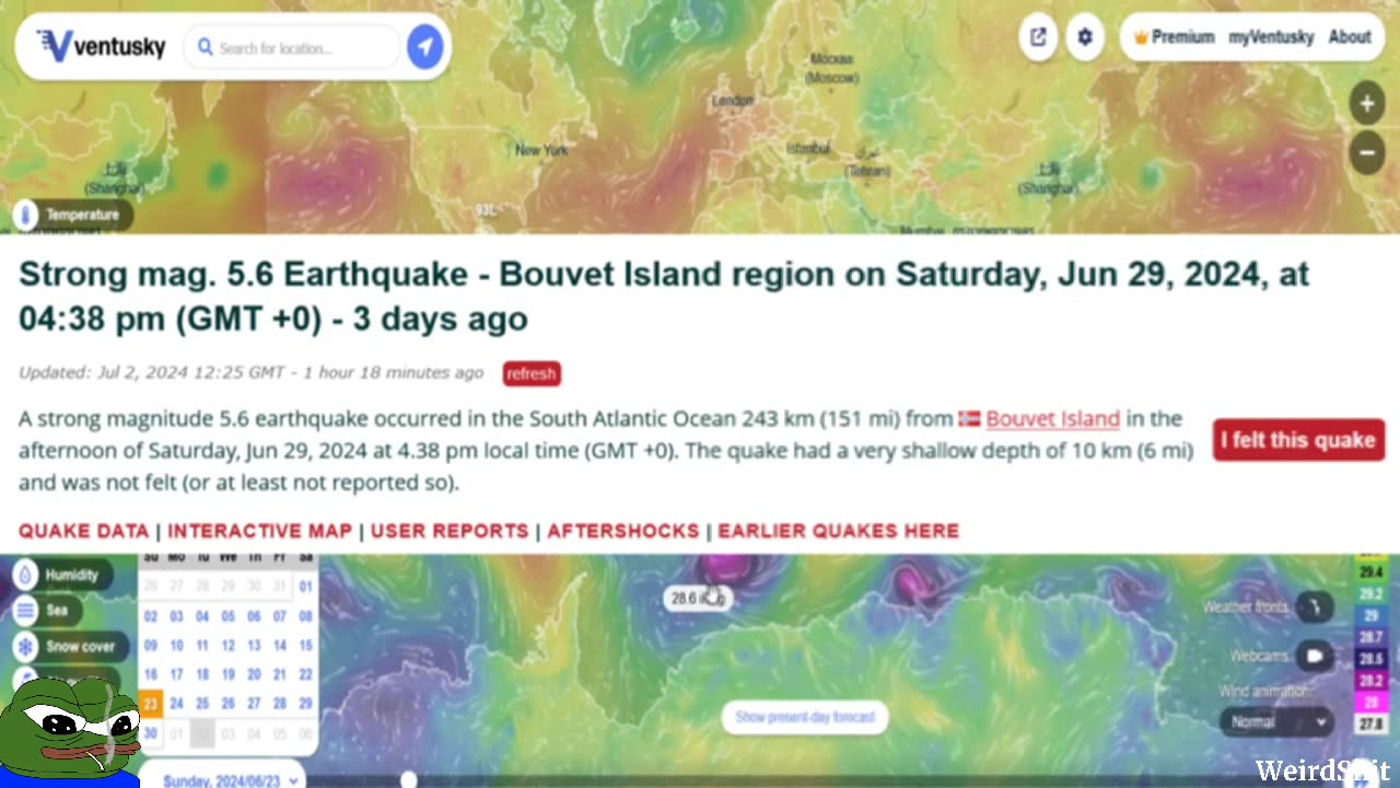 Hurricane Beryl Has Strengthened To A Category 5 In The Atlantic Very STRANGE Hurricane Suggesting It May Have Originated From Even More Strange Bouvet Island