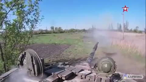 Destruction of firing points of the Armed Forces of Ukraine from T-72B3 tanks in the LPR