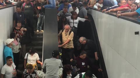 Escalator Keeps Bringing People Upstairs, But There's No Place To Go