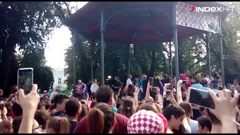 Doček Dejana Lovrena u Karlovcu