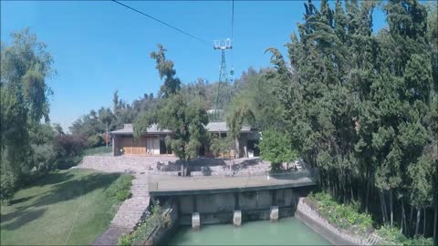 Cable car ride in Santiago, Chile