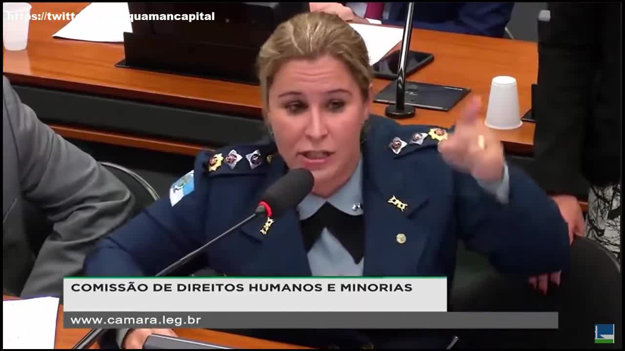 Dep. Major Fabiana para Damares na Comissão de Direitos Humanos (2019)