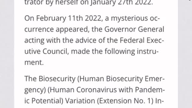 Australia Governor General has left Australia.... now this happens...