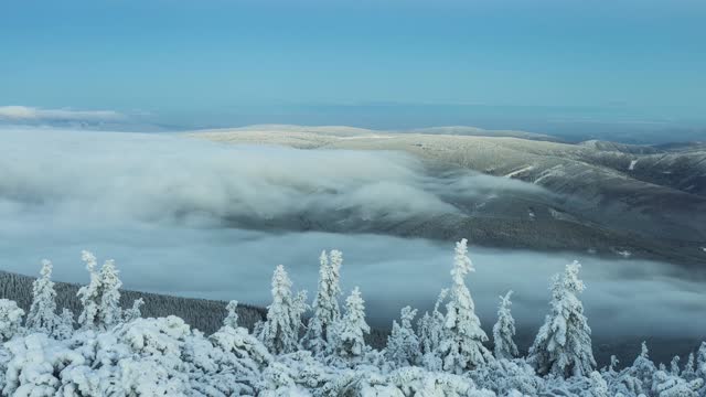 Aerial photo of Greater Khingan Mountains in winter