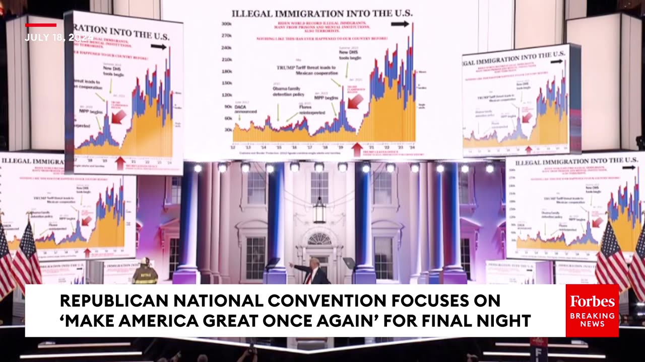 'The Chart That Saved My Life!'- Trump Brings Out Graphic Integral To His Surviving Shooting - RNC