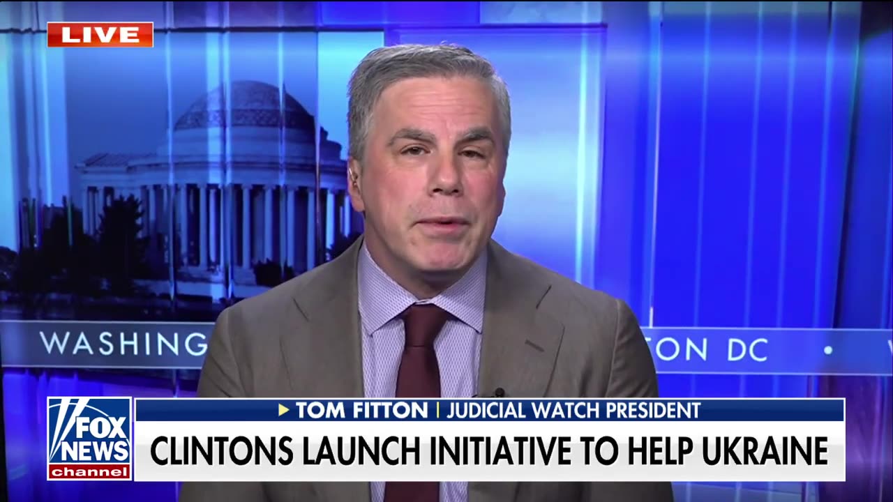 Obviously, Hillary wants to run for president: Tom Fitton