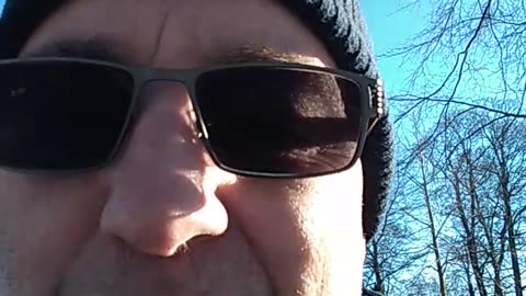 Invid Svartån. Slottsparken i Örebro 11 febr. 2019