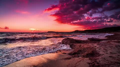 Watch the sunset at the beach together