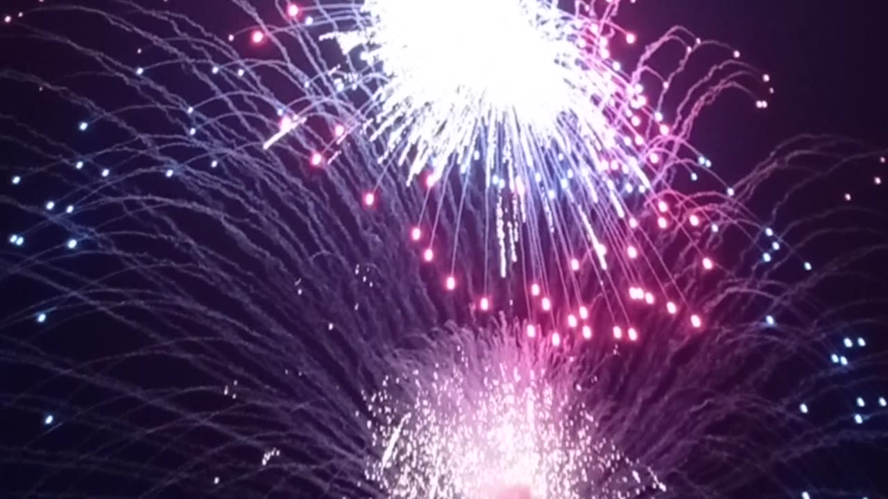 Firework close up shot