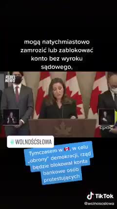Kanada blokuje konta bankowe protestujących.