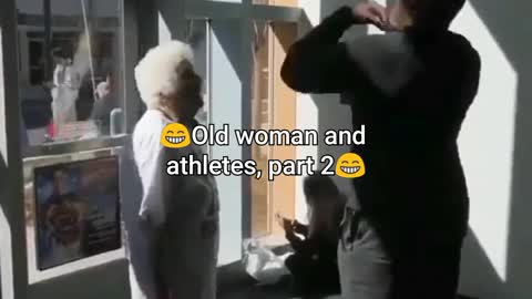 😁Old woman and athletes, part 2😁