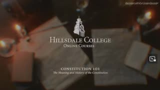 THE CONSTITUTION 101 THE MEANING & HISTORY OF THE CONSTITUTION - TRAILER & LESSON 1 of 12 - THE THEORY OF THE DECLARATION & THE CONSTITUTION - HILLSDALE COLLEGE - HOST LARRY P. ARNN - 34 mins.