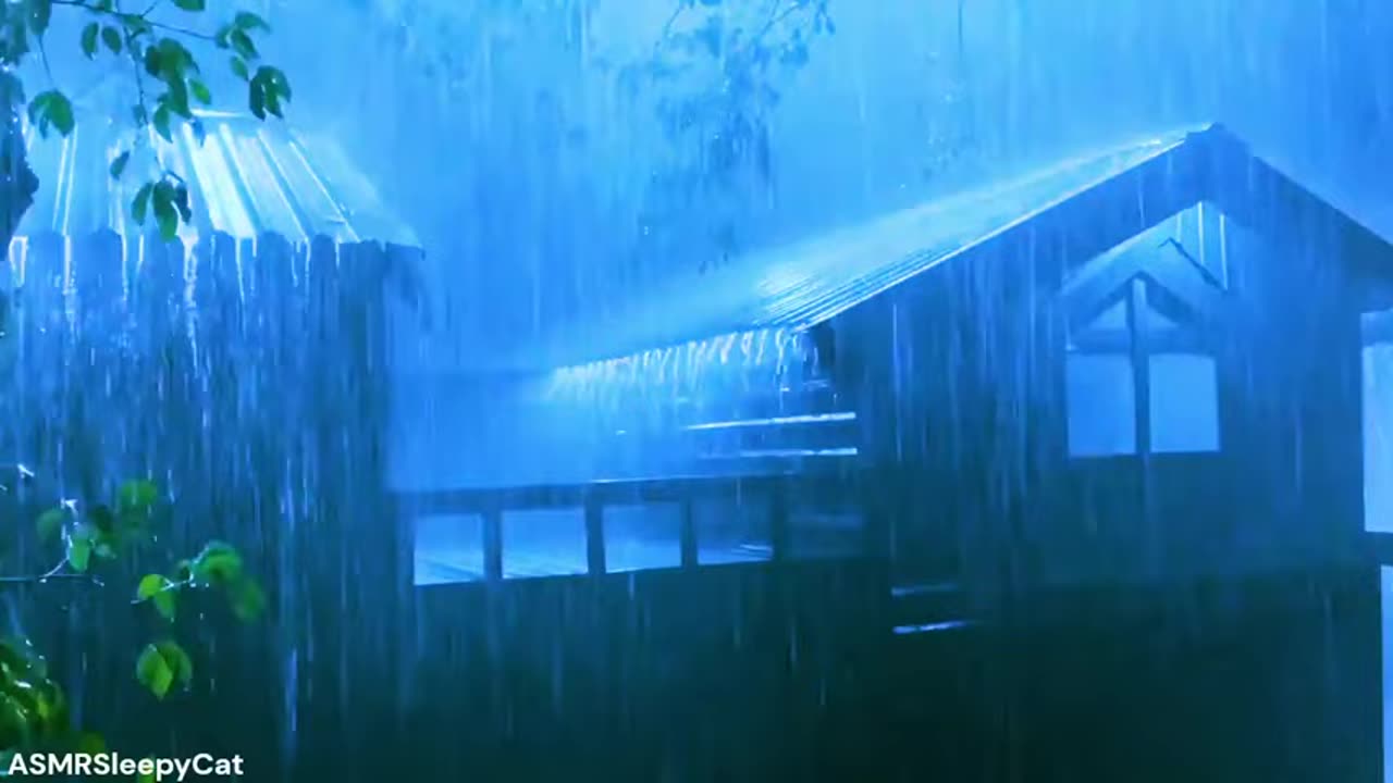 💤Monsoon Rainfall Will Put You to Sleep Fast 2︱Deep SLEEP, Relieve Stress, Meditate⚡🌧