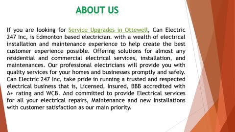 If you are looking for Service Upgrades in Ottewell