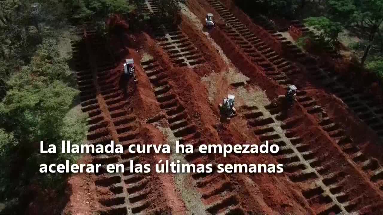 Más de 1.000 tumbas más en Brasil para las víctimas del COVID-19