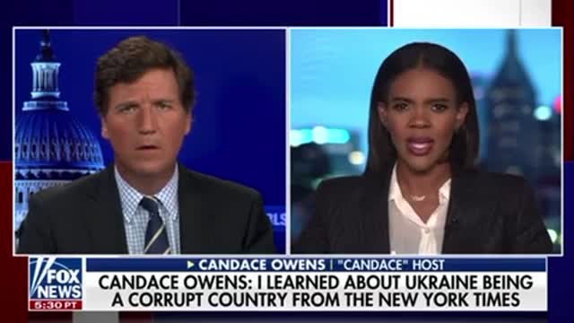 Candace Owens gives Tucker Carlson her reaction to the New York Times