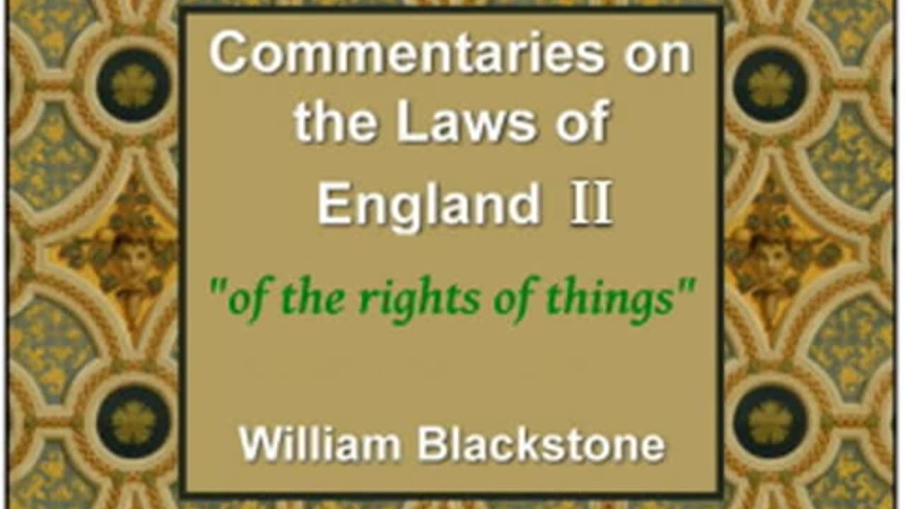 Commentaries on the Laws of England 1765 Part 2