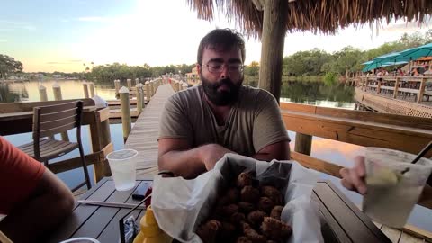 Best alligator bites I've ever eaten. Crumps Landing Homosassa, Florida