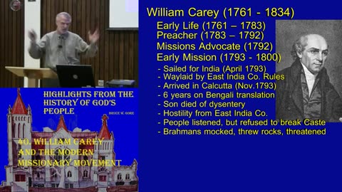 40. William Carey and the Modern Missionary Movement