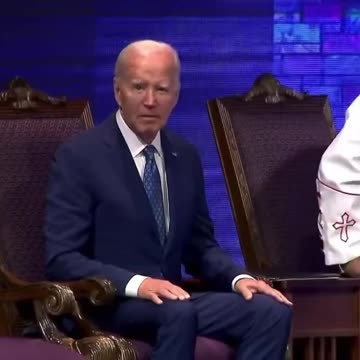 Biden claims he grew up in the Black Church 🕍 He sure looks uncomfortable now 😬