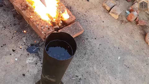 Forging a KATANA out of Rusted Iron CHAIN