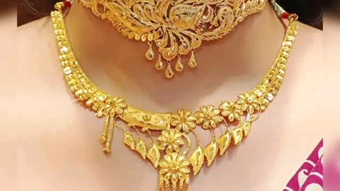 Unique gold bridal jewellery