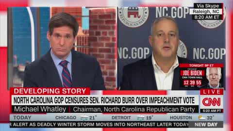 'You're Cancelling Him Because Of That Vote': CNN Host On Sen. Burr Censure