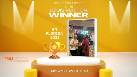 Winner of the Louis Vuitton with MBI Worldwide Background Checks #HRFL22