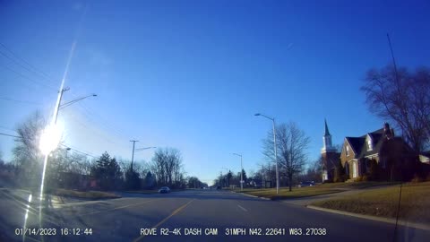 Drive From Luck Star Buffet, Telegraph Rd; To Post Office, Goddard Rd, Taylor, MI, 1/14/23