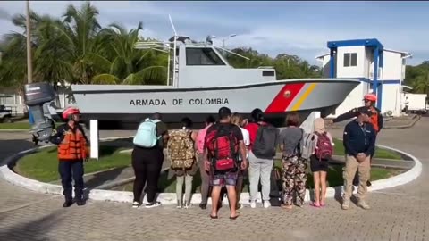 Rescate de inmigrantes en el mar en San Andrés