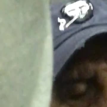 Abe lincoln blue hat man falls asleep on train