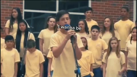 high school kid took over the school with a Golden voice