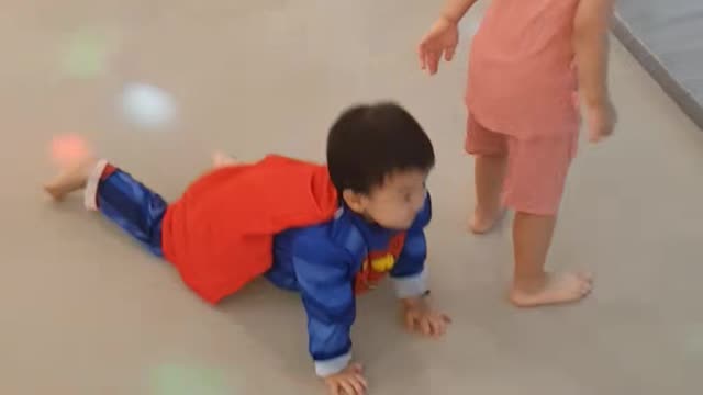 Superman is the first trampoline