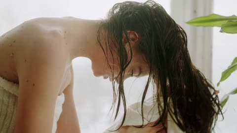Girl's bathing
