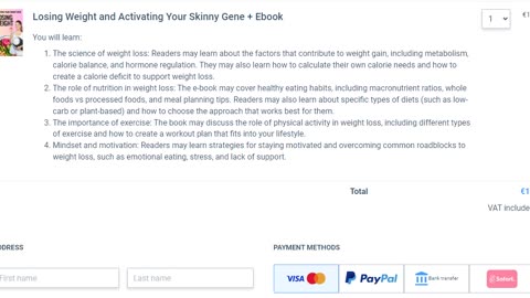 Losing Weight and Activating Your Skinny Gene + Ebook