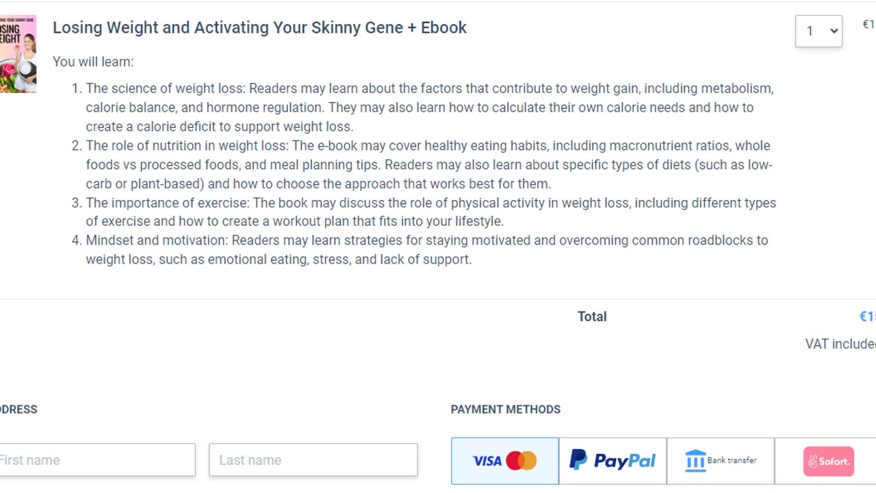 Losing Weight and Activating Your Skinny Gene + Ebook