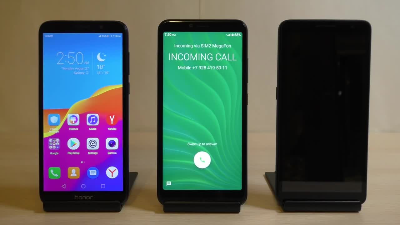 Honor vs HTC vs Alcatel Incoming Calls