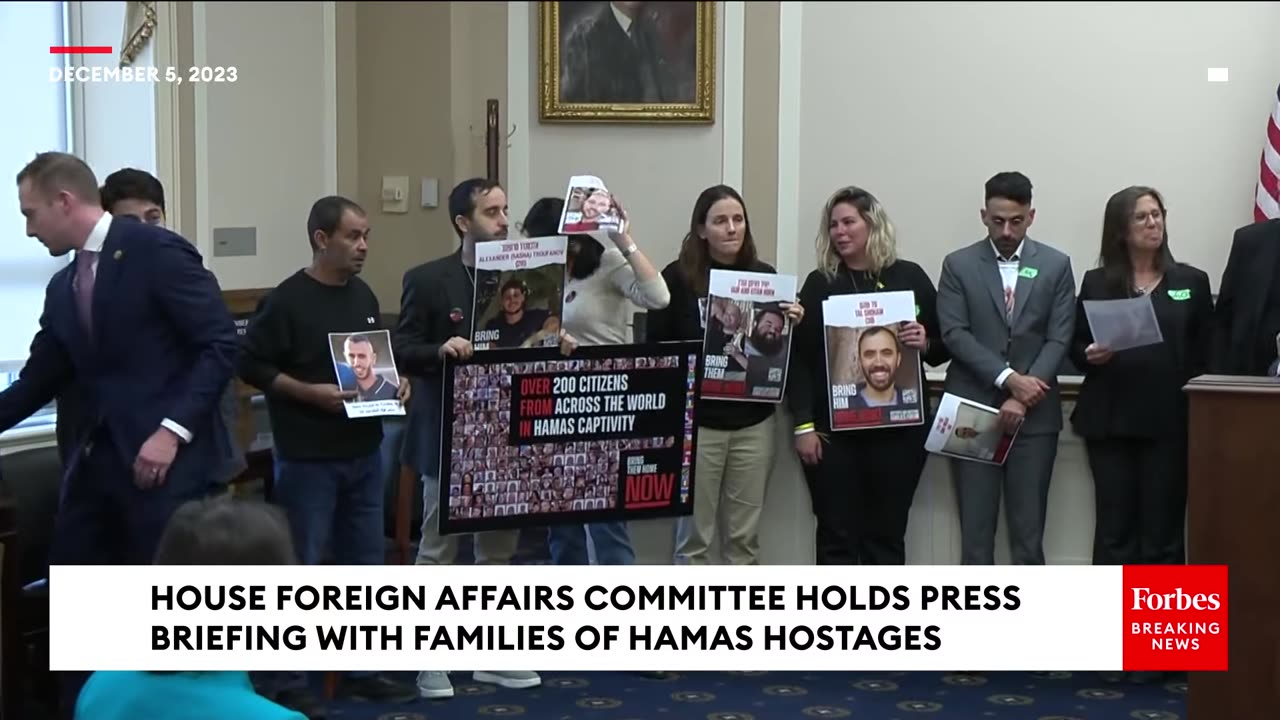 House Foreign Affairs Committee Holds Press Briefing With Families Of Hamas Hostages