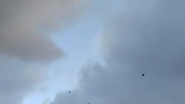 Russian Military Helicopters Flying towards Ukraine's border